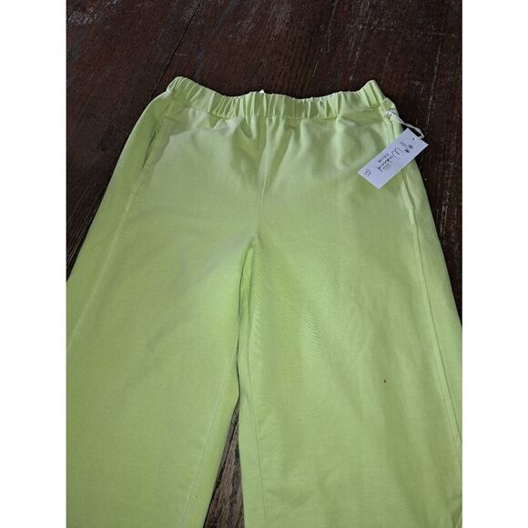 Small 6/8 Weekend by Jess & Jane Elastic Waist Wide Leg  Cropped Pants Capris - Picture 5 of 6